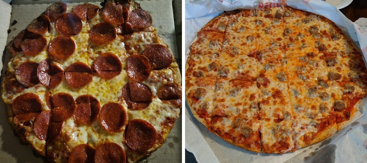 Pa's Pizzeria Menu